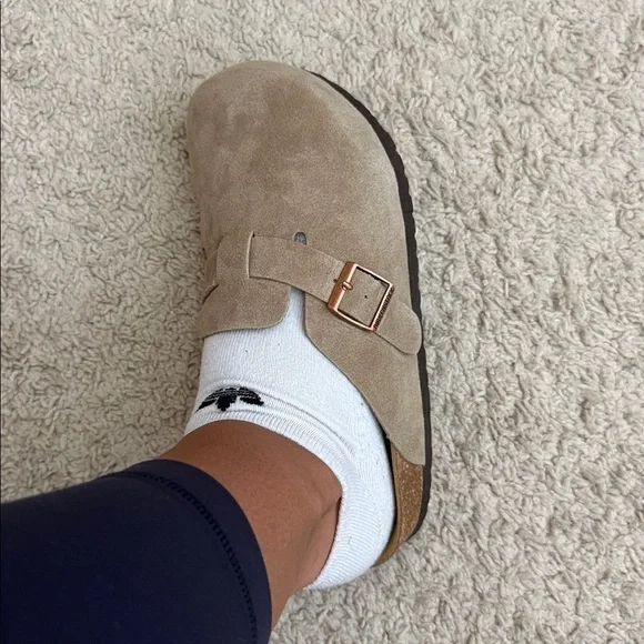 Women’s Birkenstock Clogs (Taupe) - Picture 10 of 11